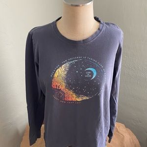 Life Is Good Inspirational Blue Long Sleeve Tee